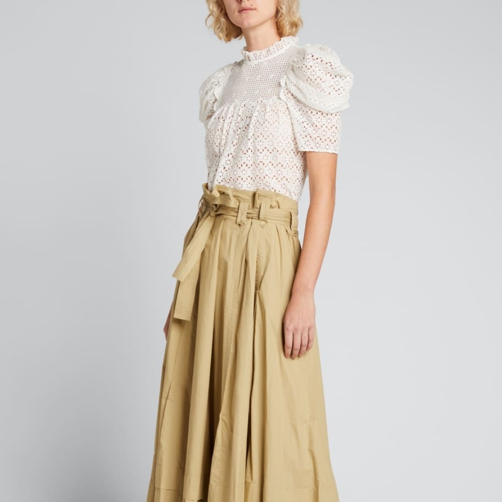 Ulla Johnson Mae Eyelet Blouse 2 - Picture 2 of 12